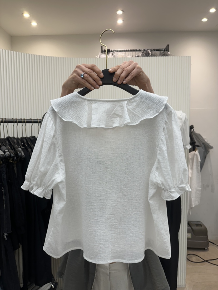 BETWEEN US東大門實拍女裝新品推薦25春夏人氣熱賣襯衫蕾絲衫JICJO:SEOUL襯衫/蕾絲衫