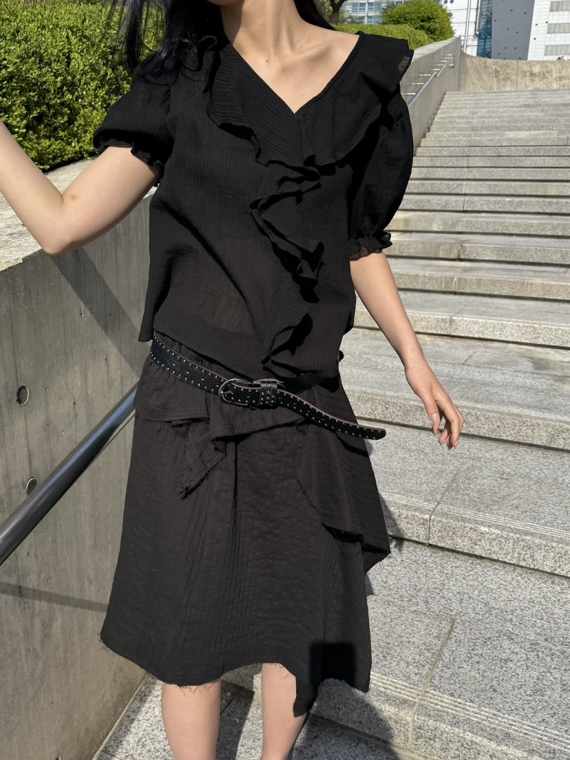 BETWEEN US東大門實拍女裝新品推薦25春夏人氣熱賣襯衫蕾絲衫JICJO:SEOUL襯衫/蕾絲衫