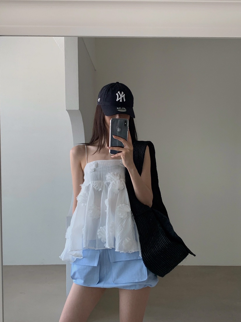 VERANDA韓國直郵女士新品職業推薦人氣時尚休閑真品吊帶背心VERANDA吊帶/背心