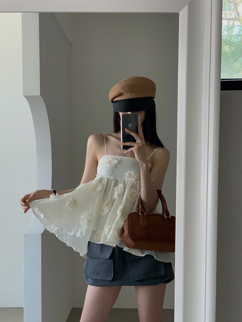 VERANDA韓國直郵女士新品職業推薦人氣時尚休閑真品吊帶背心VERANDA吊帶/背心