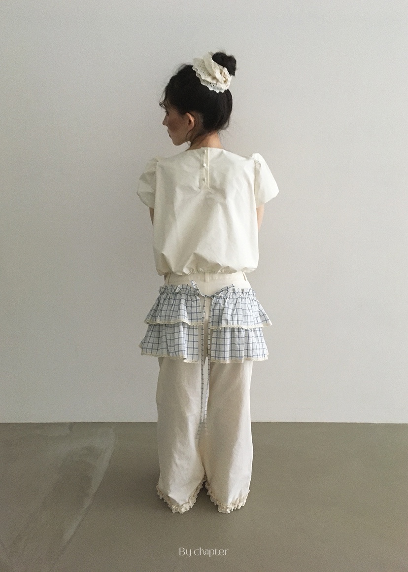 BY CHAPTER東大門代購女士新品職業25春夏時尚休閑襯衫蕾絲衫Chapter襯衫/蕾絲衫