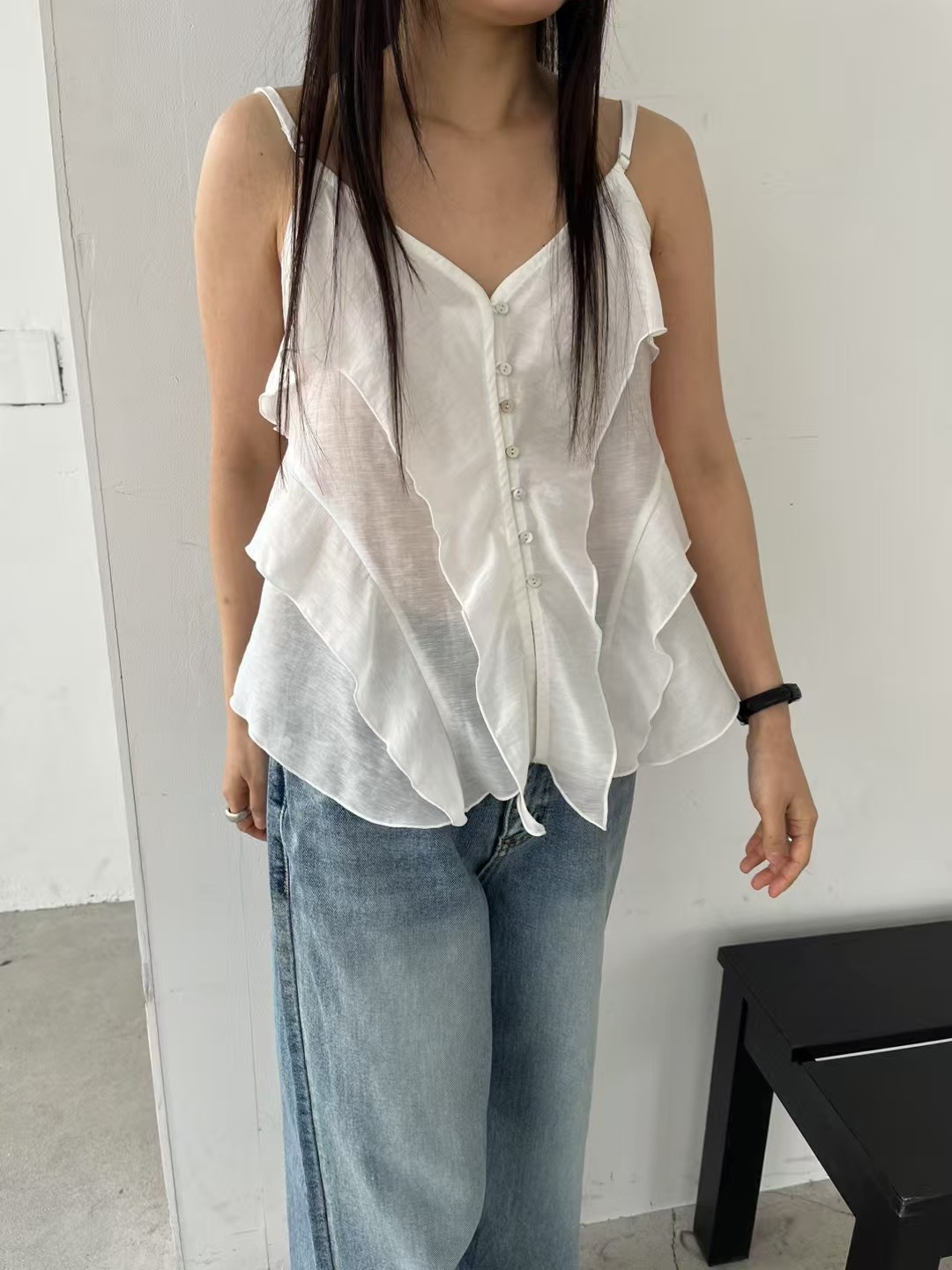 PAZ東大門直郵女士新品時尚熱賣25春夏推薦休閑職業吊帶背心PAZ吊帶/背心