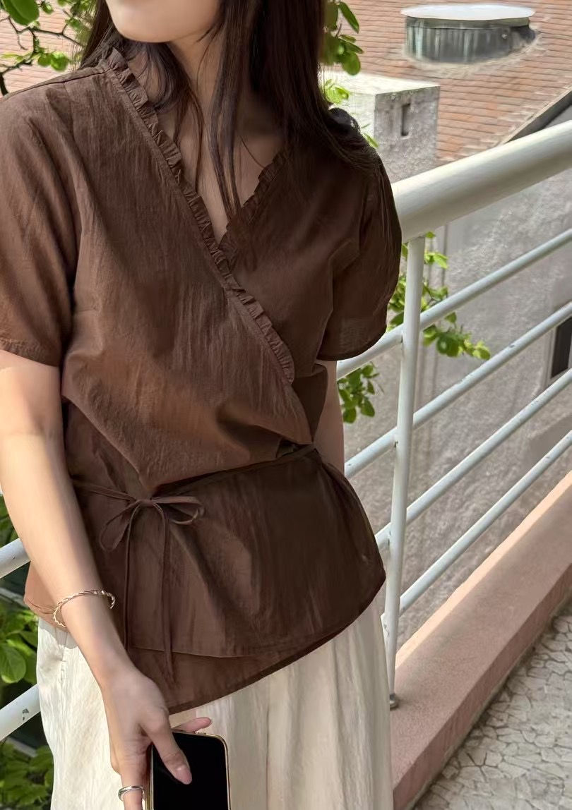 AMYGRACE韓國代購女士新品推薦職業休閑熱賣時尚襯衫蕾絲衫AMYGRACE襯衫/蕾絲衫