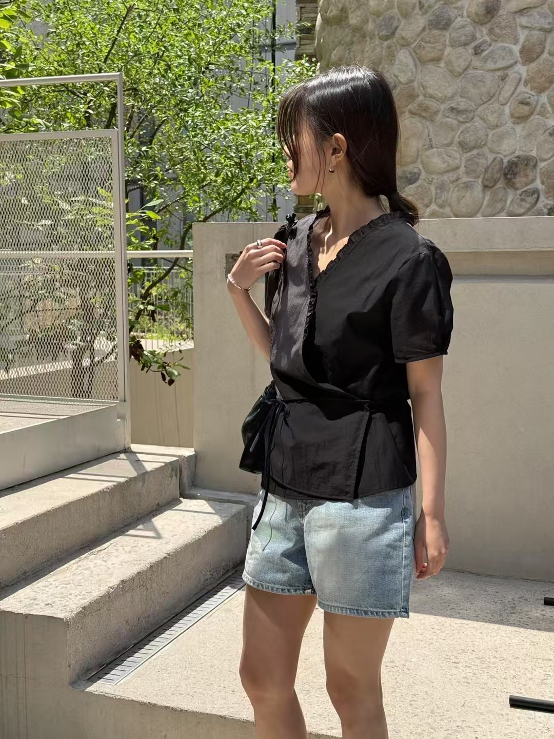 AMYGRACE韓國代購女士新品推薦職業休閑熱賣時尚襯衫蕾絲衫AMYGRACE襯衫/蕾絲衫