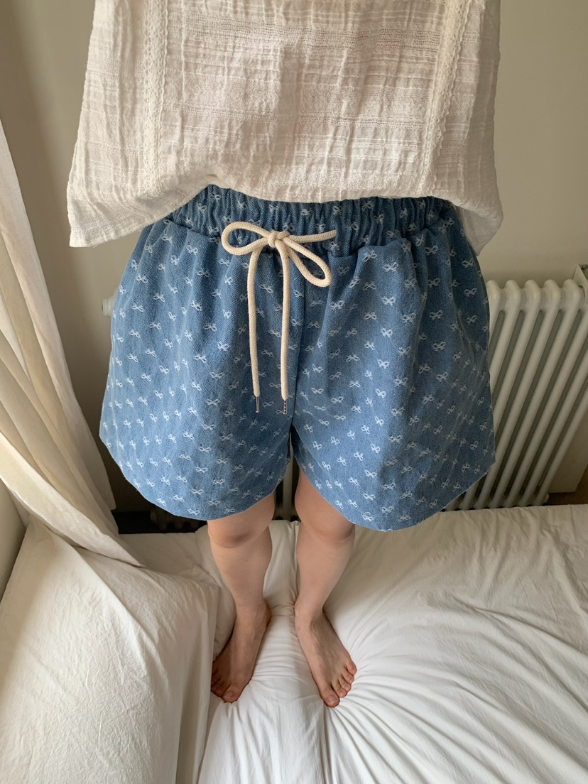BLEECKER東大門實拍女裝新品熱賣休閑推薦25春夏短褲蝴蝶結BLEECKER短褲