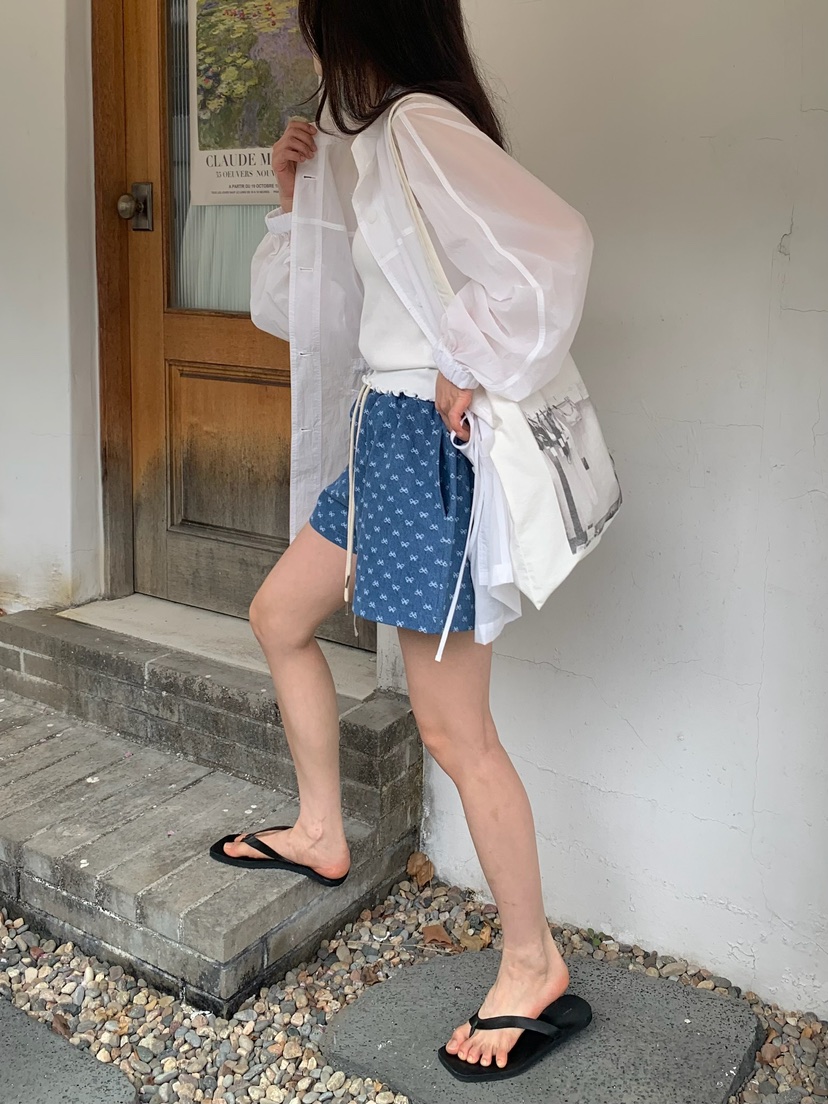 BLEECKER東大門實拍女裝新品熱賣休閑推薦25春夏短褲蝴蝶結BLEECKER短褲