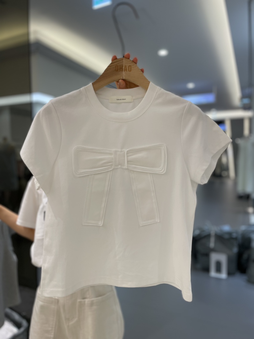 OHAO韓國直郵女士新品時尚推薦25春夏休閑職業人氣熱賣真品T恤OHAO/HA MONGT恤