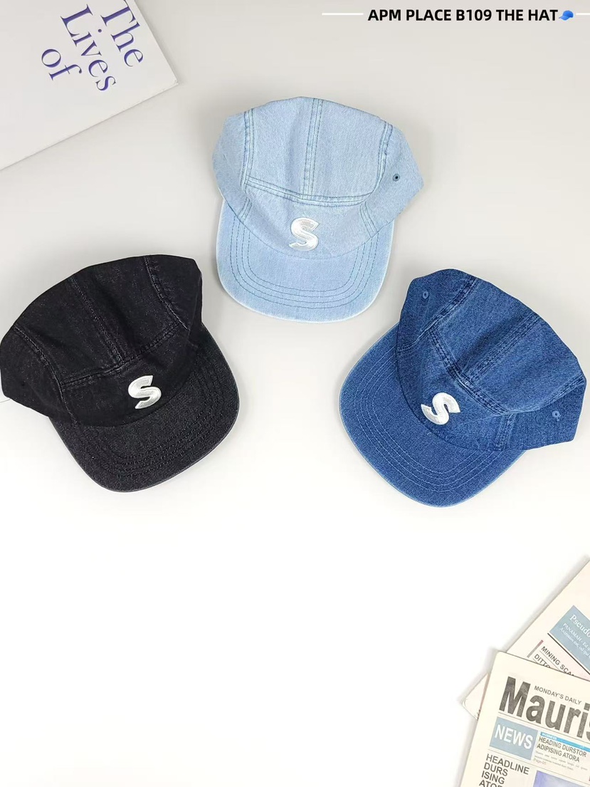 THE HAT-P東大門實拍女士新款真品休閑25春夏熱賣帽子刺繡THE HAT帽子