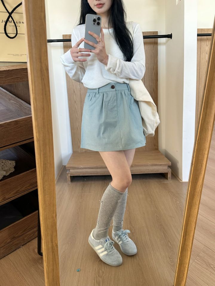 STAY HERE東大門直郵女士新品25春夏時尚熱賣推薦人氣短裙STAY HERE短裙