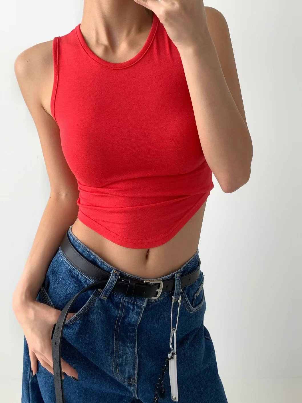 CELEB-셀럽-T韓國代購女裝新品職業人氣休閑推薦吊帶背心CELEB-T吊帶/背心圖色2