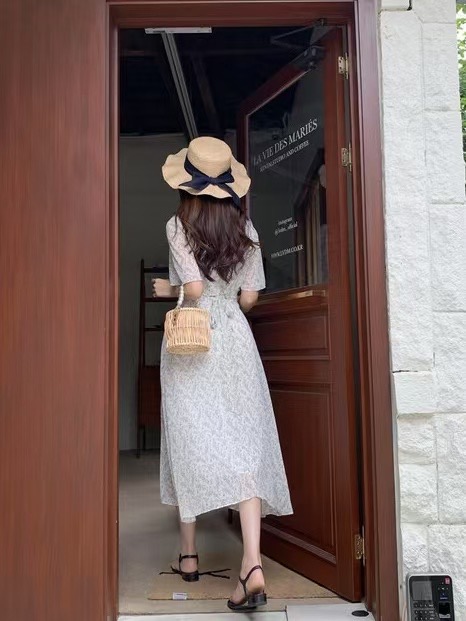 시선집중-T東大門直郵女裝新品時尚推薦真品連衣裙裹身裙雪紡시선집중-T連衣裙