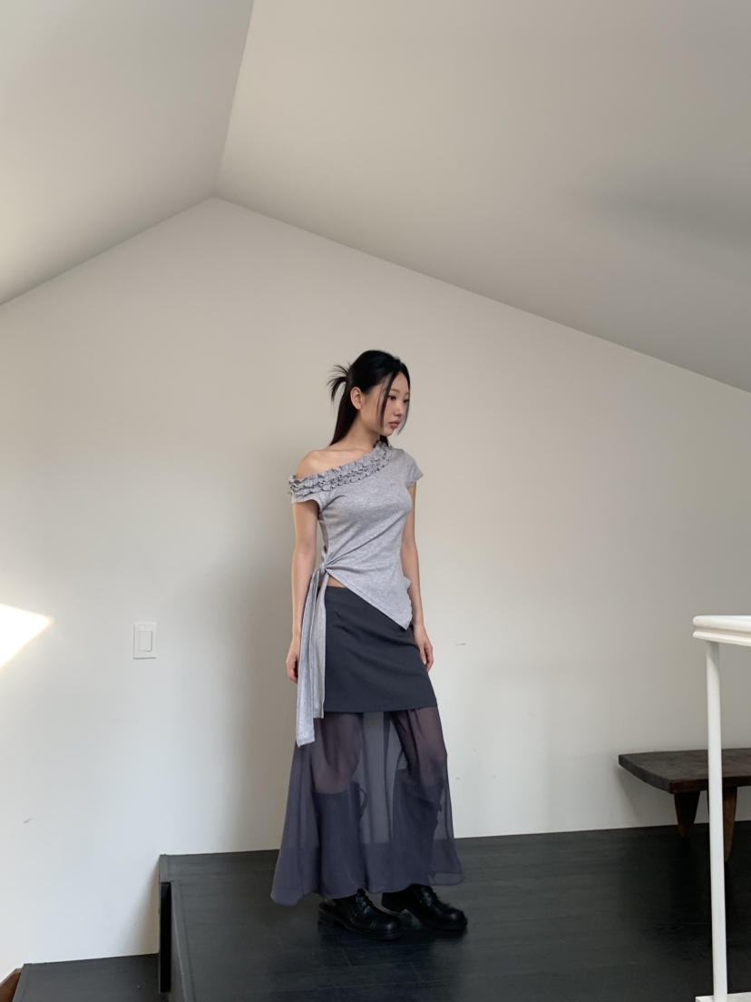 MURMUR韓國直郵㊣東大門實拍女裝新款推薦熱賣時尚25春夏長裙MURMUR長裙