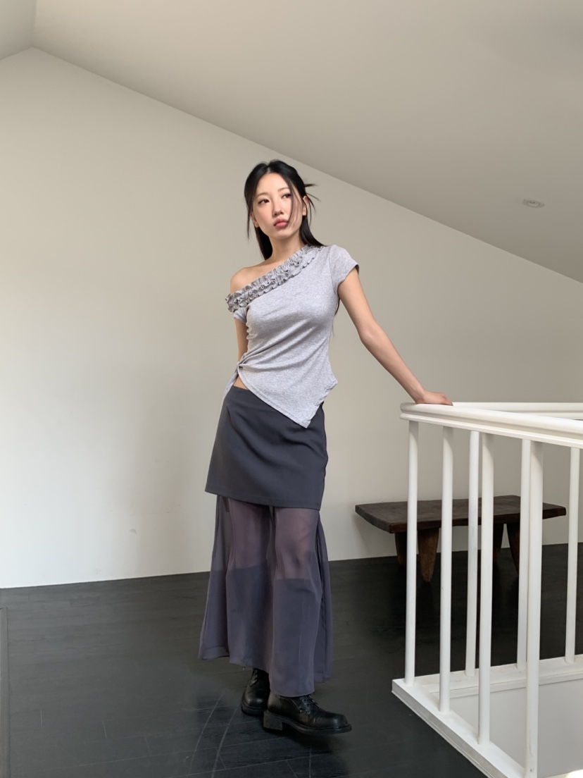 MURMUR韓國直郵㊣東大門實拍女裝新款推薦熱賣時尚25春夏長裙MURMUR長裙