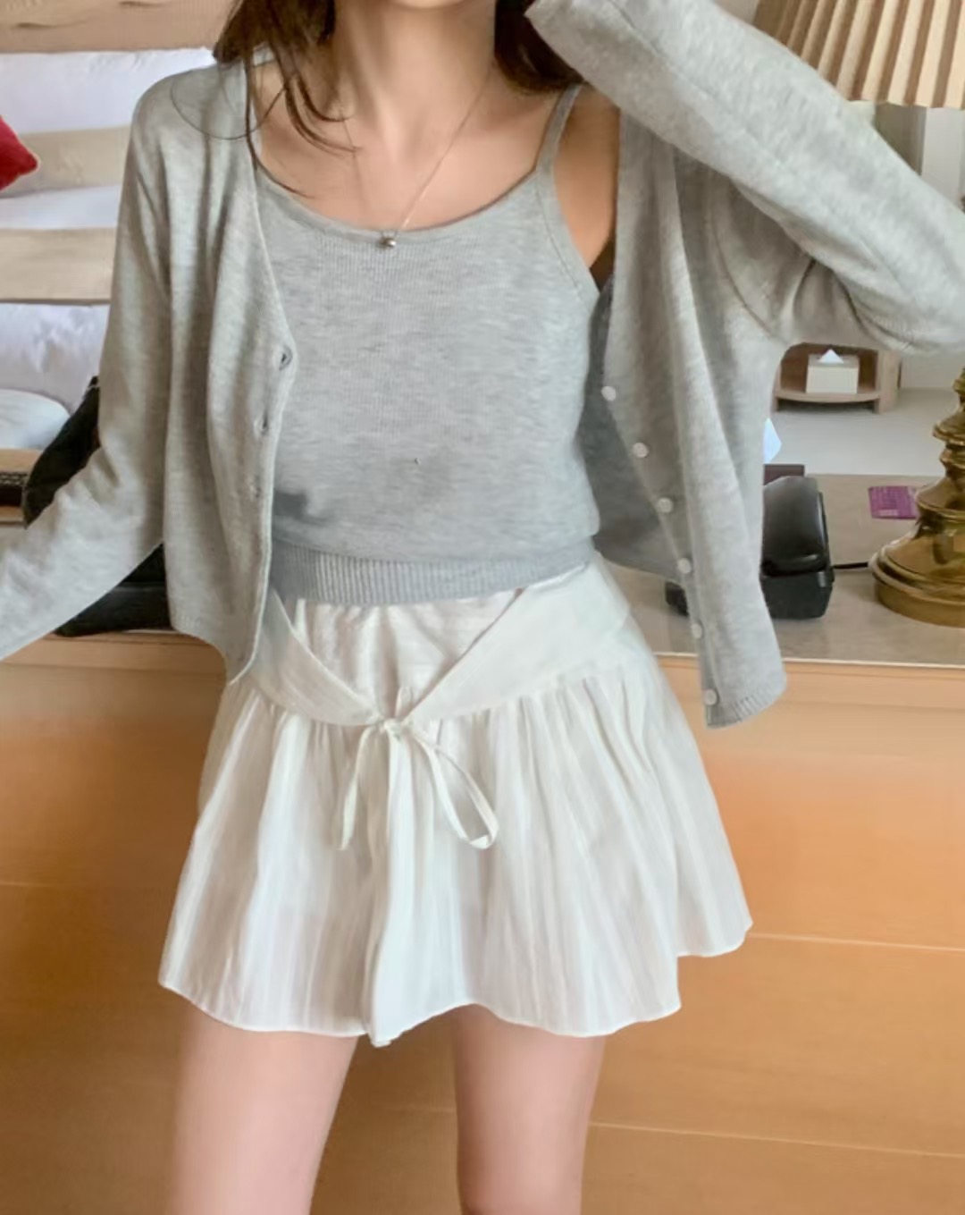 HAY KNOCK-헤이노크-OT韓國直郵㊣女裝新款休閑熱賣短裙HAY KNOCK-헤이노크-OT短裙
