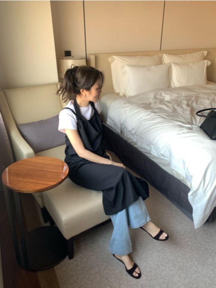 LIVE FOREVER東大門代購女裝新款25春夏熱賣人氣職業牛仔褲LIVE FOR_EVER牛仔褲