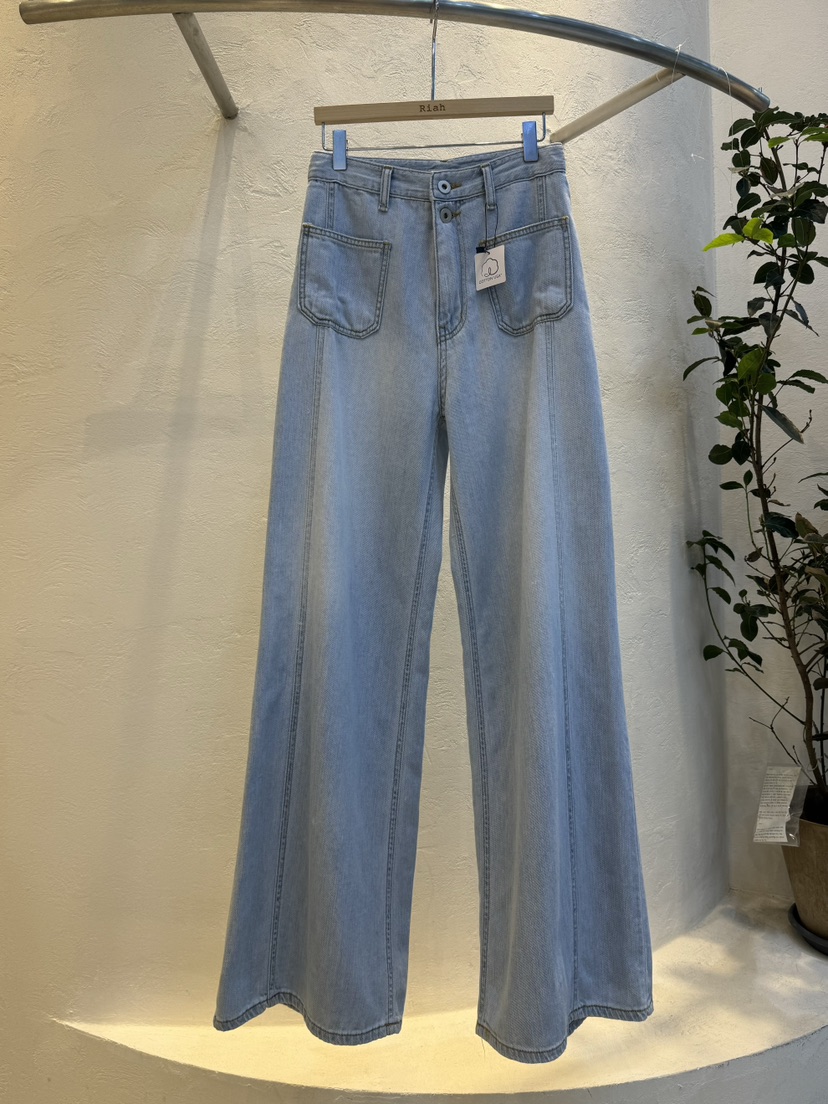RIAH韓國代購女裝新款職業推薦真品25春夏時尚人氣熱賣牛仔褲RIAH牛仔褲