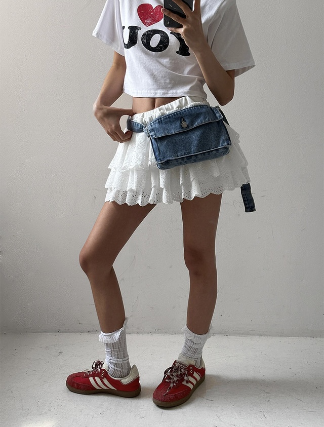 OURWAVE/OUR ROOM韓國代購女裝新款職業休閑推薦25春夏腰包Our Wave/Our Room腰包