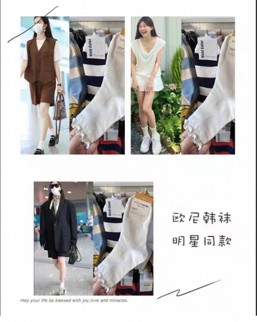 CACTUS-Q韓國直郵女裝新品時尚職業推薦熱賣休閑25春夏襪子CACTUS十雙起/可混搭襪子