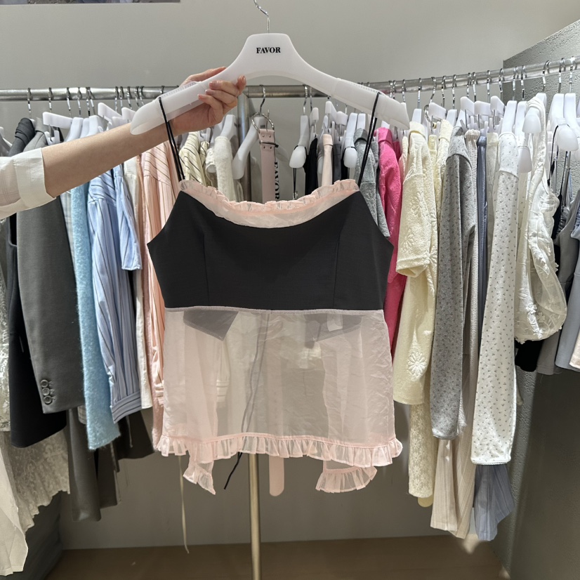 FAVOR-P韓國㊣直郵東大門代購女裝新款25春夏人氣吊帶背心FAVOR吊帶/背心圖色3