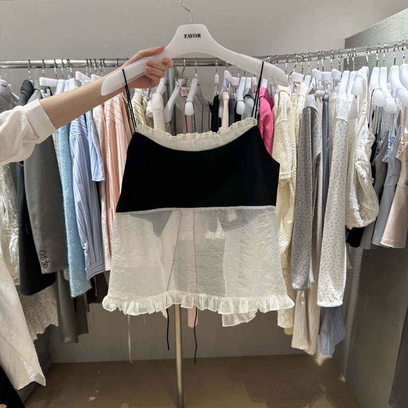 FAVOR-P韓國㊣直郵東大門代購女裝新款25春夏人氣吊帶背心FAVOR吊帶/背心圖色4