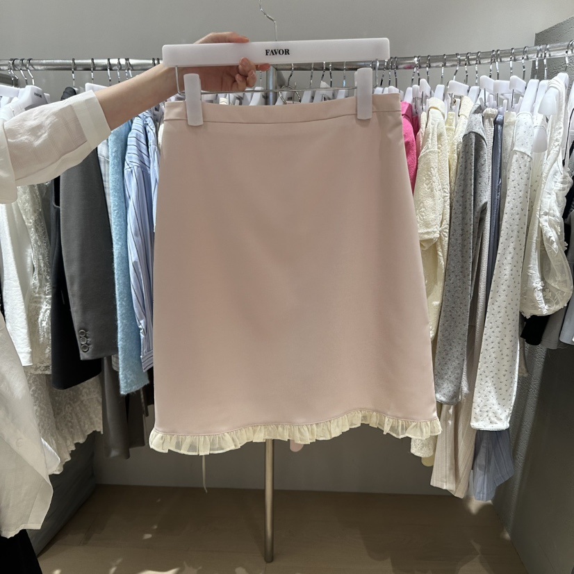 FAVOR-P韓國代購女裝新款25春夏時尚熱賣休閑推薦人氣短裙FAVOR短裙圖色1