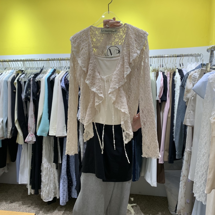 LE MASTERPLACE東大門代購女士新品人氣時尚真品熱賣套裝蕾絲Le masterpiece套裝圖色2