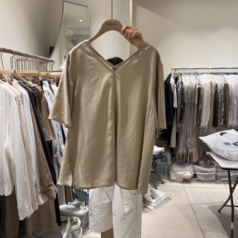 NAVYBURST韓國代購女士新品休閑職業25春夏時尚真品襯衫蕾絲衫NAVY BURST襯衫/蕾絲衫
