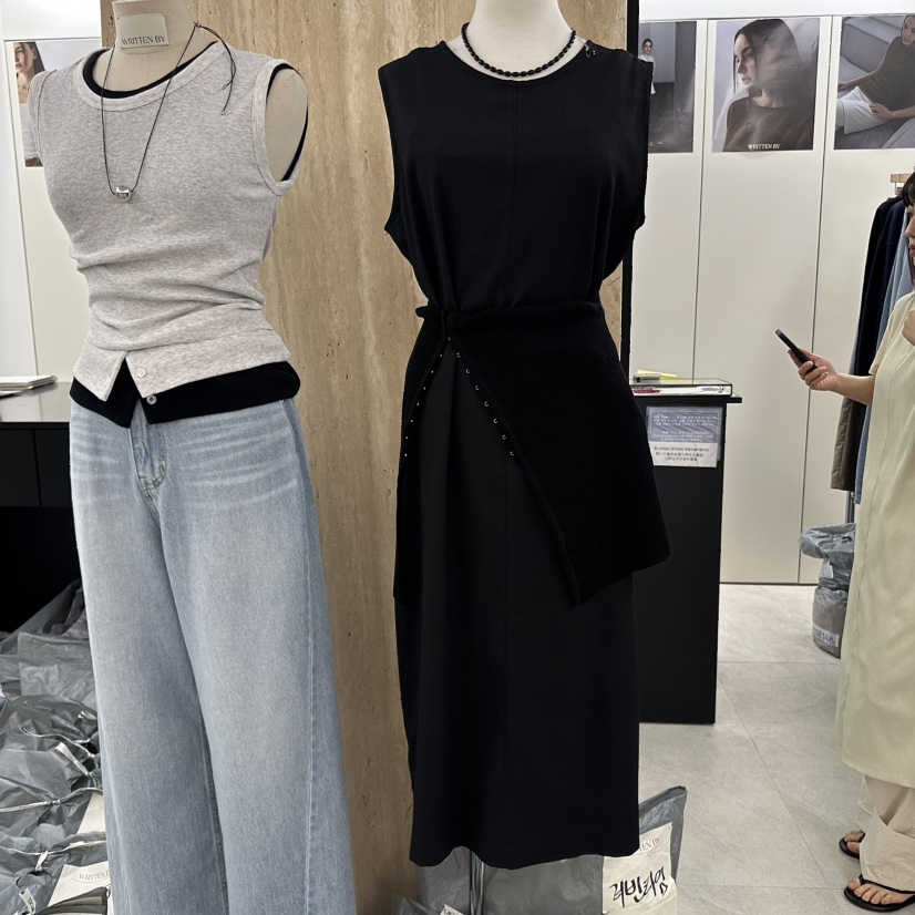 WRITTEN BY韓國代購女裝新品人氣推薦休閑時尚真品連衣裙鏤空WRITTEN BY連衣裙圖色2