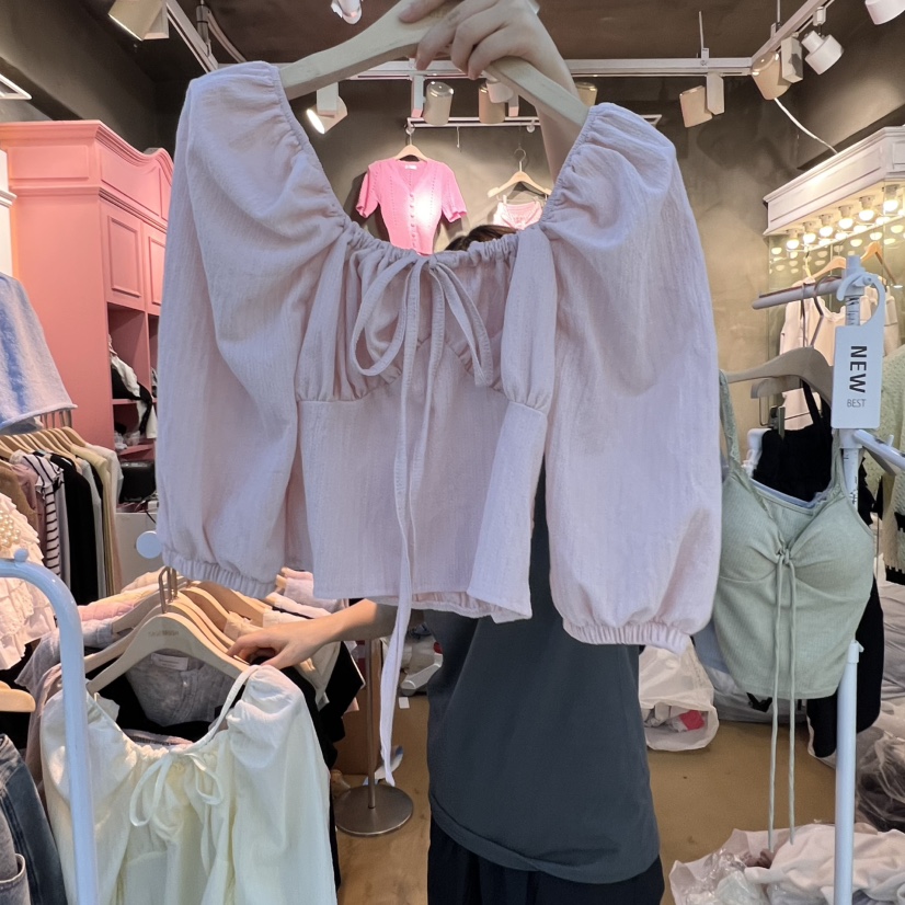 SAGE BRUSH韓國代購女裝新款休閑人氣真品推薦職業襯衫蕾絲衫SAGE BRUSH襯衫/蕾絲衫圖色2