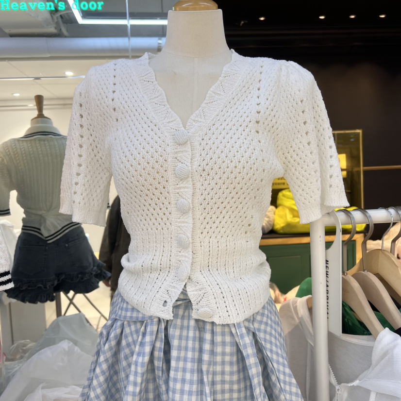 SAGE BRUSH東大門直郵女士新品職業真品推薦針織衫鉤針編織SAGE BRUSH針織衫圖色3