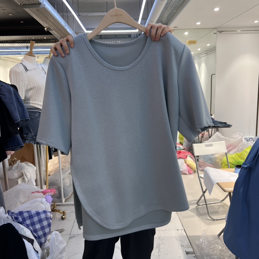 SAGE BRUSH韓國直郵女裝新品人氣真品職業時尚推薦25春夏T恤SAGE BRUSHT恤圖色4