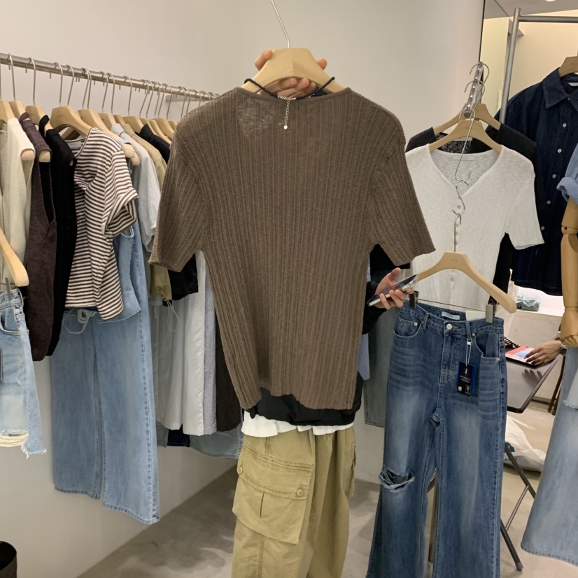 PHILO韓國直郵女裝新品熱賣25春夏推薦時尚休閑職業人氣T恤PHILOT恤
