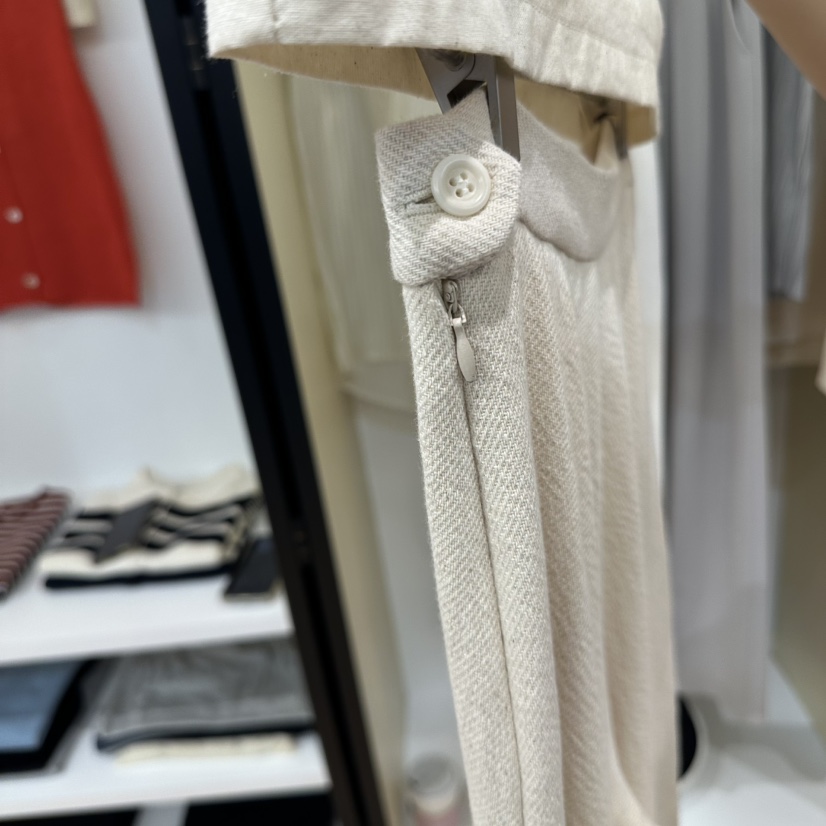 MUYBIEN韓國直郵女裝新品人氣職業推薦休閑熱賣25春夏休閑褲亞麻MUYBIEN休閑褲