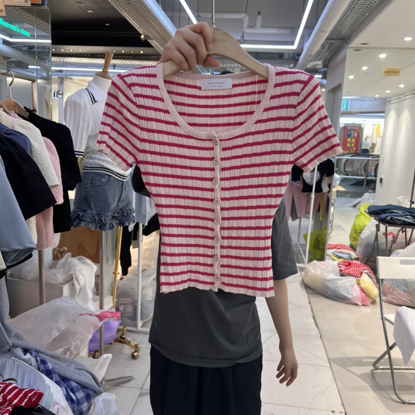SAGE BRUSH東大門直郵女士新品25春夏推薦職業休閑真品T恤SAGE BRUSHT恤圖色2