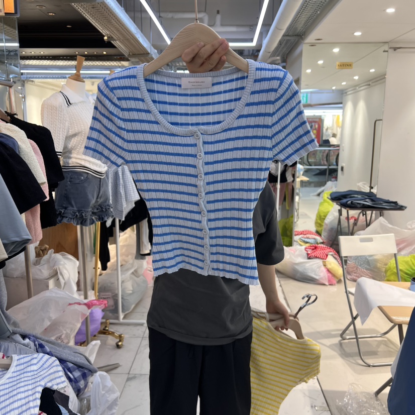 SAGE BRUSH東大門直郵女士新品25春夏推薦職業休閑真品T恤SAGE BRUSHT恤圖色4