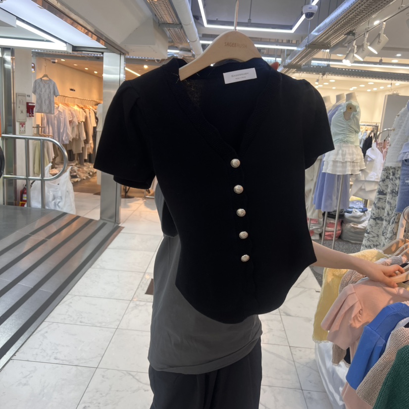 SAGE BRUSH韓國直郵女士新品25春夏職業休閑時尚人氣針織衫SAGE BRUSH針織衫圖色4