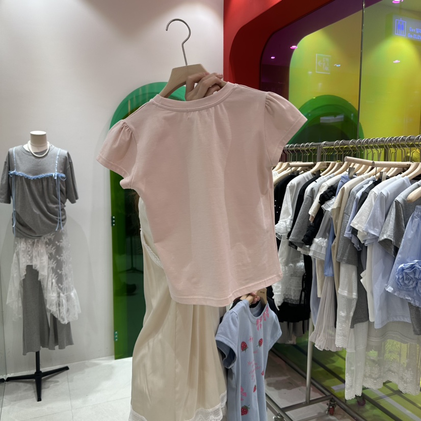 MINI UNNI韓國代購女裝新品休閑推薦25春夏人氣真品時尚T恤MINI UNNIT恤
