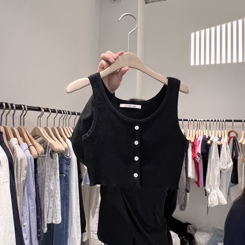 PLATE韓國直郵女士新品25春夏真品休閑時尚人氣熱賣吊帶背心PLATE吊帶/背心圖色5
