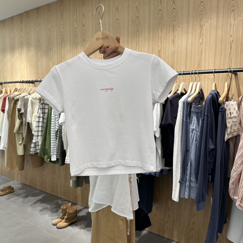 STAYFELT/OF NOTE韓國代購女裝新品人氣職業25春夏真品T恤OF NOTE/STAYFELTT恤