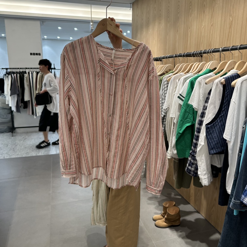 STAYFELT/OF NOTE韓國直郵女裝新品職業襯衫蕾絲衫不含內搭天然亞麻OF NOTE/STAYFELT襯衫/蕾絲衫