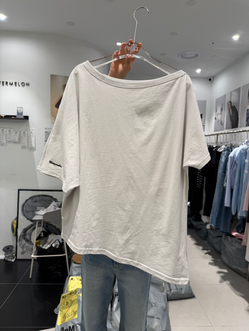 WATERMELON韓國代購女裝新品25春夏時尚人氣真品休閑職業T恤WATERMELONT恤圖色2