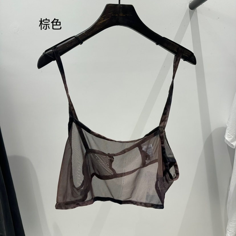 JANE BIRKIN東大門代購女裝新款真品人氣熱賣吊帶背心透明JANE BIRKIN設計師品牌吊帶/背心圖色1