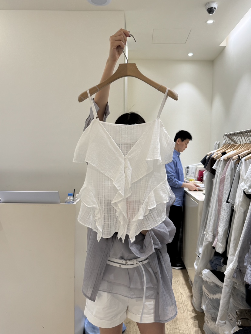 FLOWER-L東大門實拍女裝新品25春夏時尚熱賣真品人氣吊帶背心FLOWER吊帶/背心