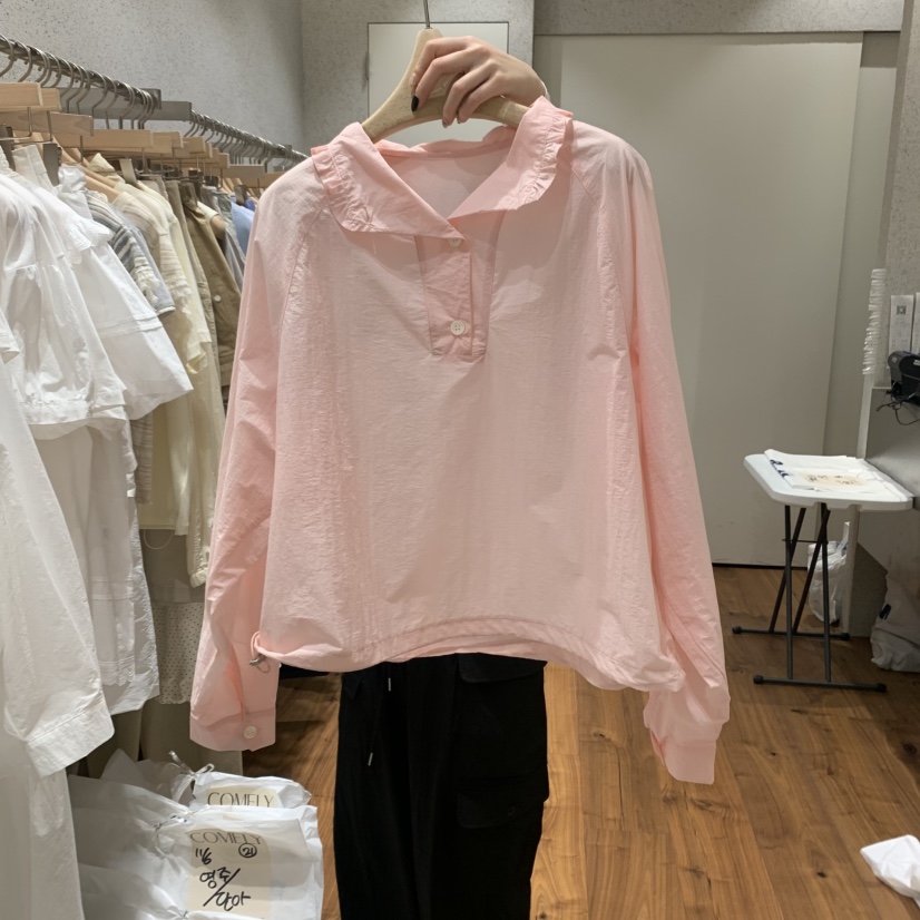 COMELY東大門代購女裝新款25春夏人氣時尚職業推薦襯衫蕾絲衫COMELY襯衫/蕾絲衫圖色2