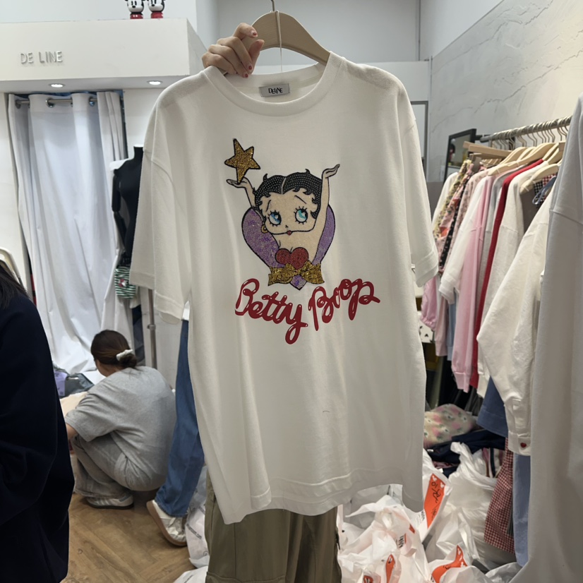DE LINE東大門代購女裝新品推薦時尚職業真品熱賣25春夏T恤DE LINET恤