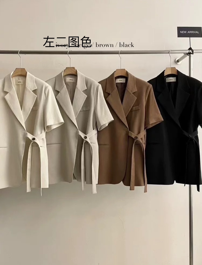 HEIZE東大門實拍女士新品職業休閑25春夏人氣真品熱賣推薦夾克HEIZE夾克圖色2左二色