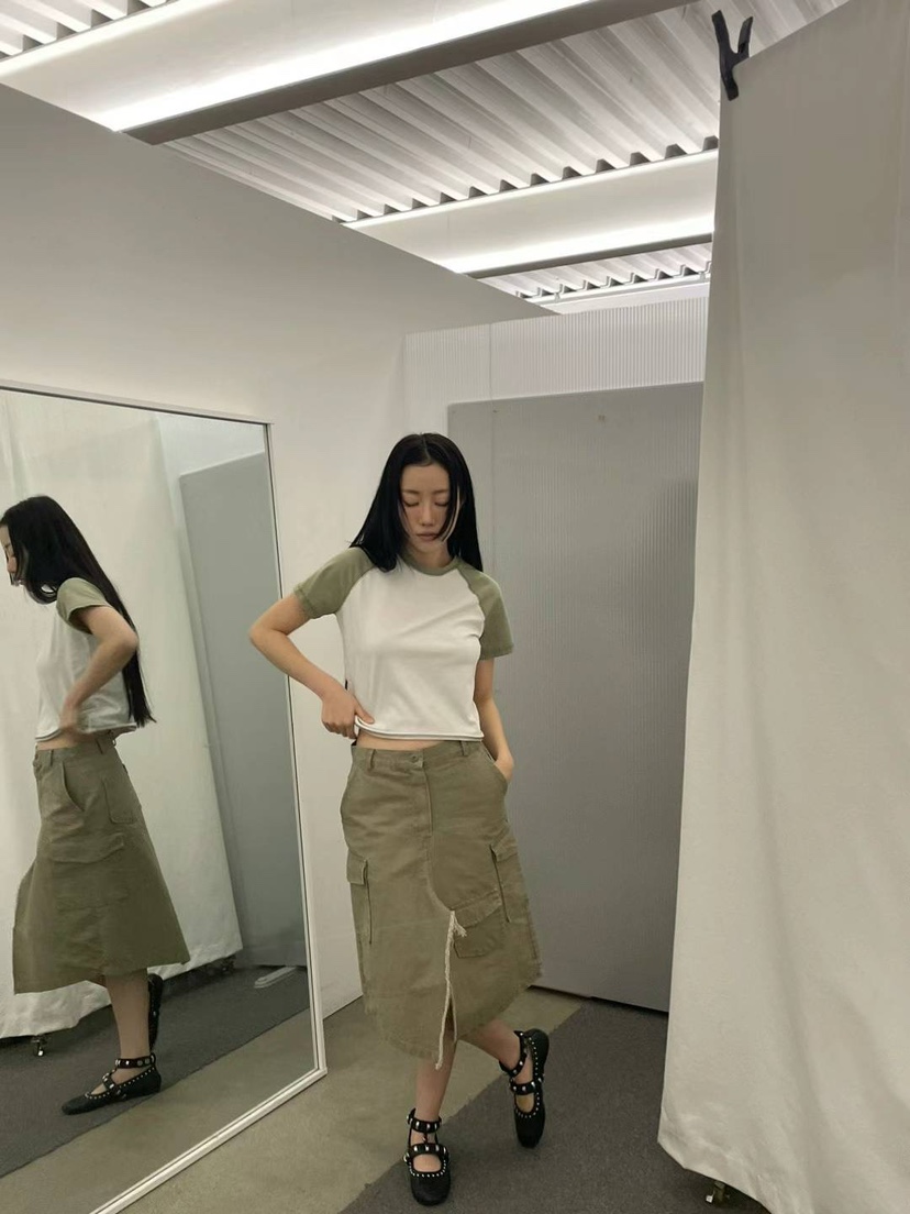THE WEEKND韓國代購女士新款推薦人氣熱賣休閑半身裙中短裙THE WEEKND半身裙/中短裙