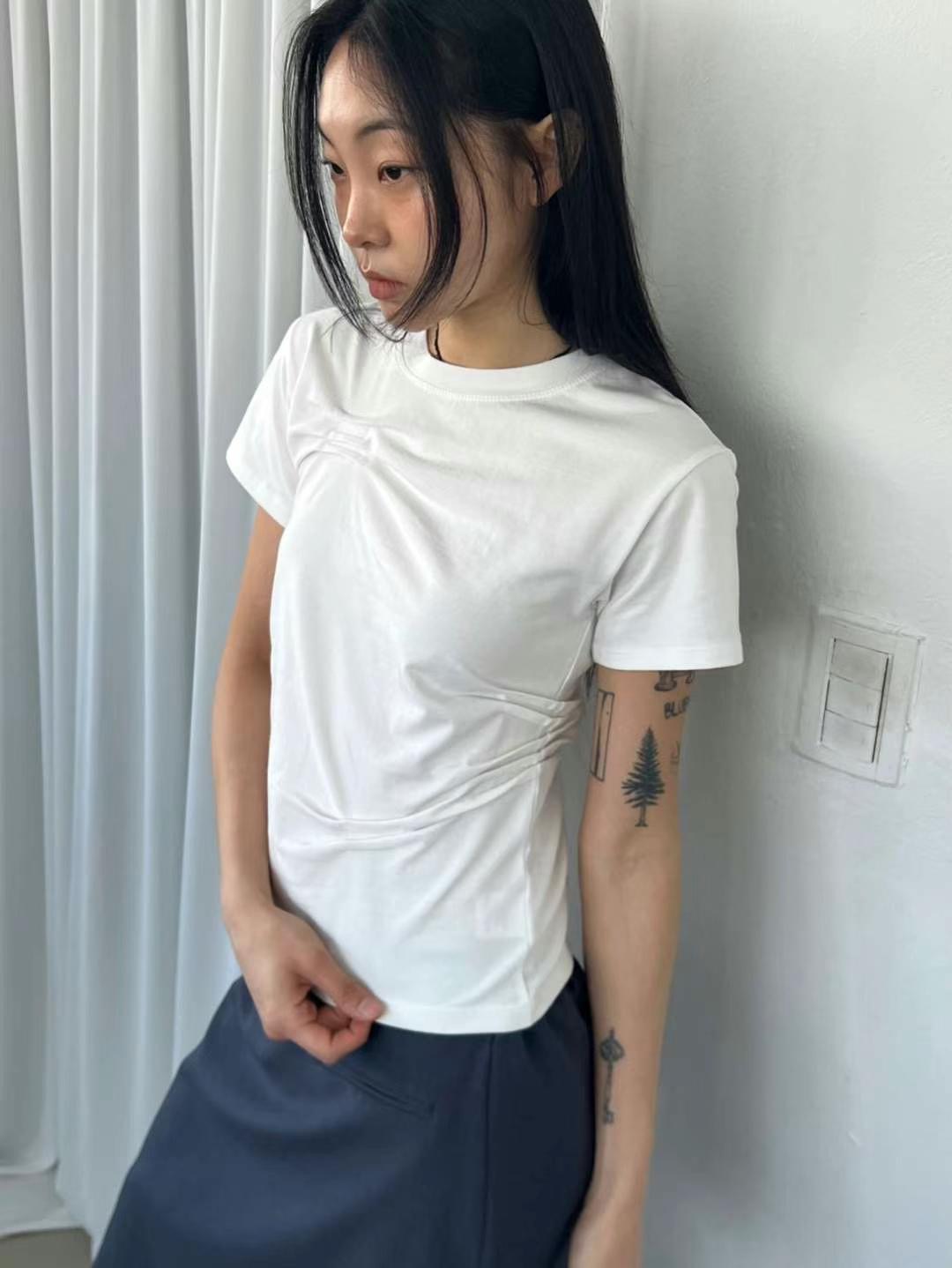 ASKHAKI東大門實拍女裝新品25春夏推薦熱賣時尚真品人氣T恤ASKHAKIT恤圖色2