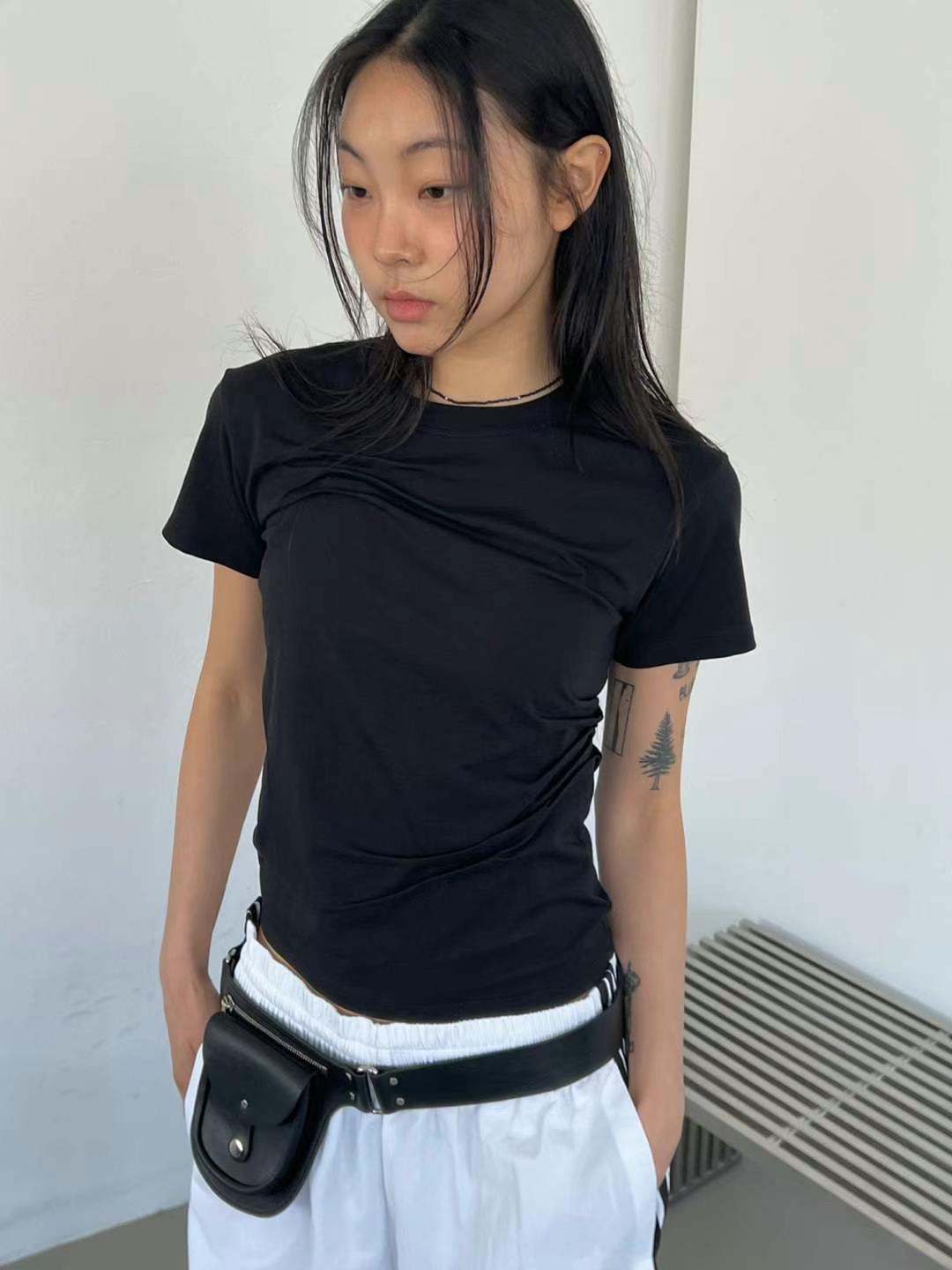 ASKHAKI東大門實拍女裝新品25春夏推薦熱賣時尚真品人氣T恤ASKHAKIT恤圖色4