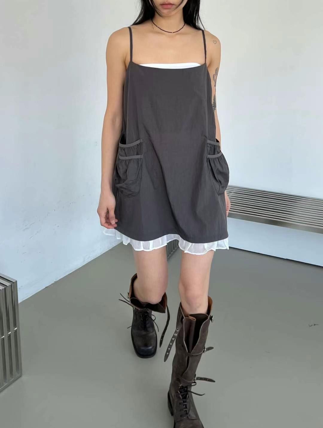 ASKHAKI東大門直郵女裝新款人氣時尚職業真品休閑推薦連衣裙ASKHAKI連衣裙